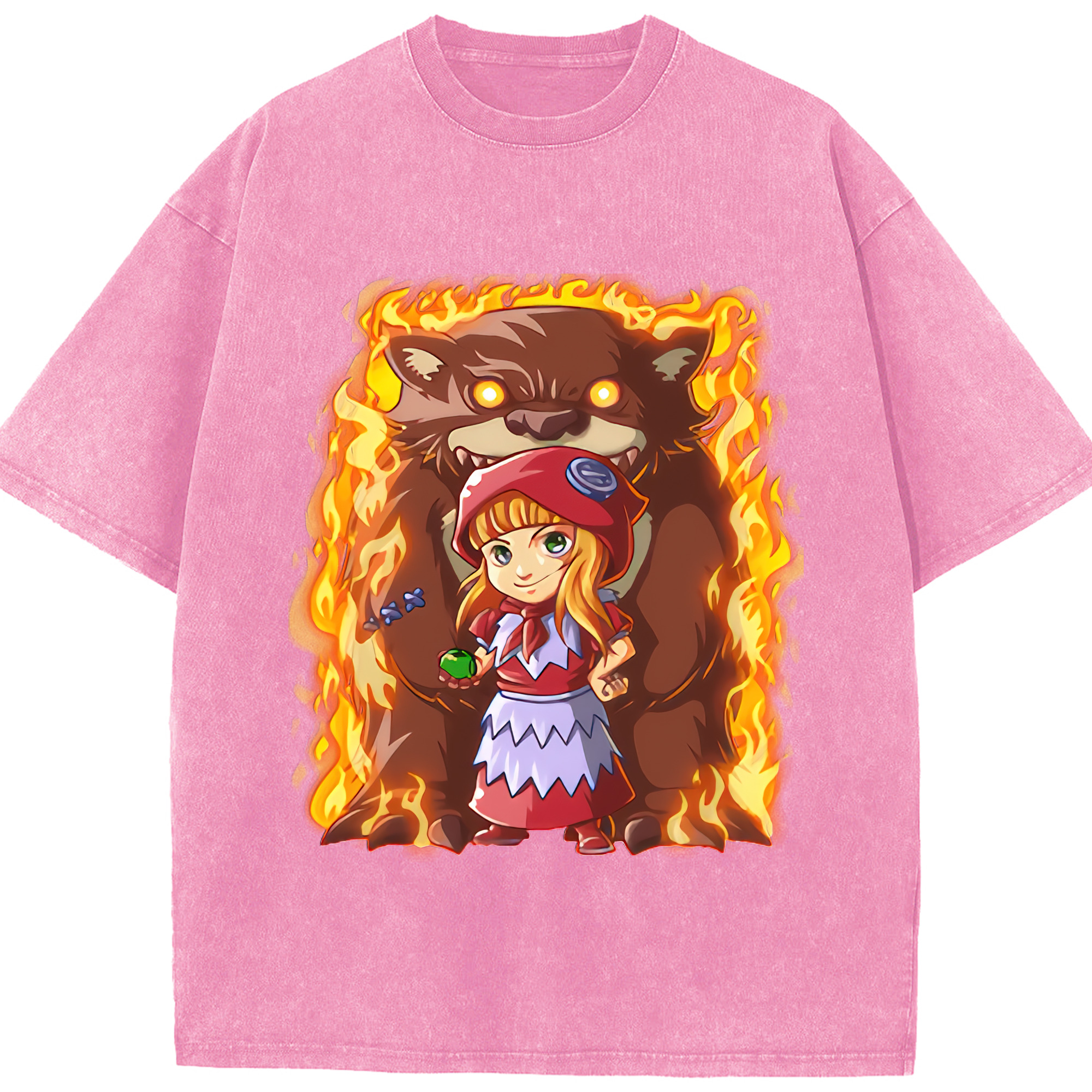 リーグ・オブ・レジェンド League of Legends LOL 綿100% ヴィンテージ風 半袖Tシャツ（フロントプリント）